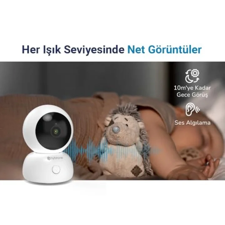 Omni Wi-Fi Akıllı Kamera, 360 Derece Görüntüleme, Akıllı Hareket Takibi, Ses Algılama, Çift Yönlü Sesli Görüşme, Uzaktan Kontrol