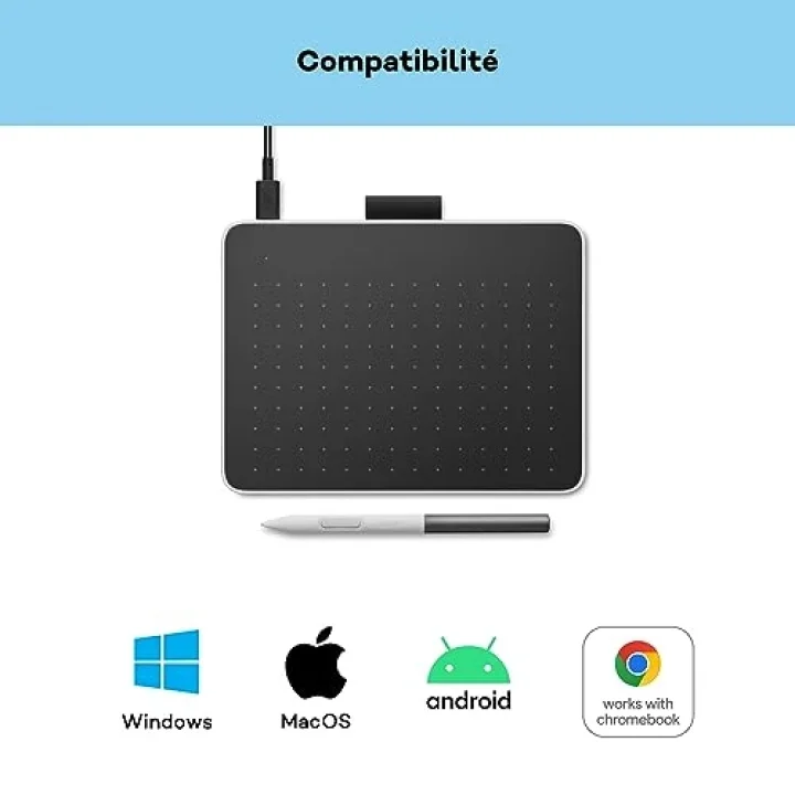 One S kalem tableti, pilsiz EMR kalemi, Bluetooth bağlantısı, Windows, Mac, Chromebook ve Android için – yaratıcı yeni başlayanlar, dijital çizim ve günlük ofis işleri için ideal.