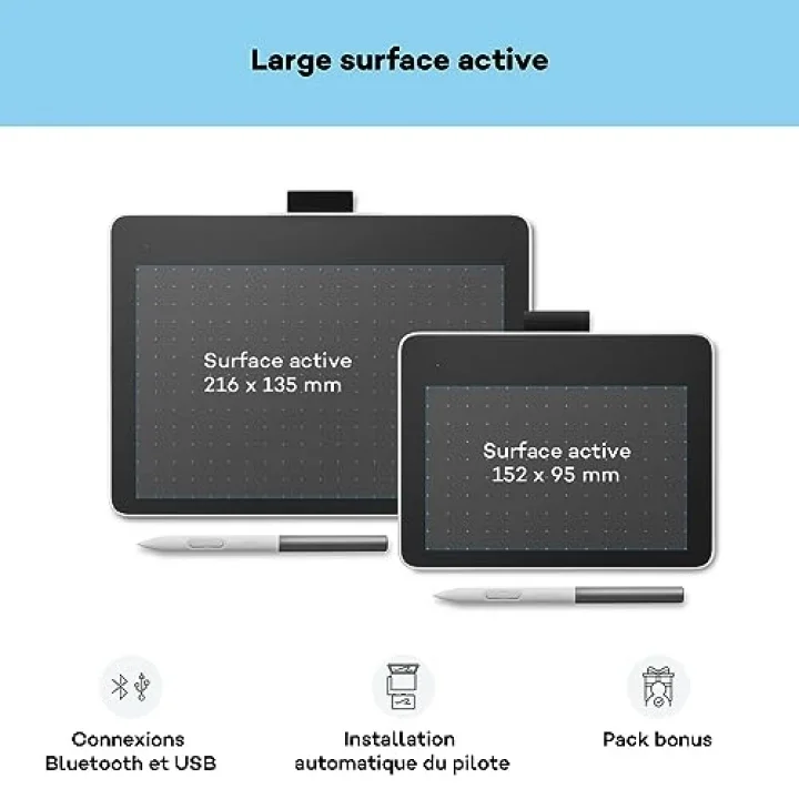 One S kalem tableti, pilsiz EMR kalemi, Bluetooth bağlantısı, Windows, Mac, Chromebook ve Android için – yaratıcı yeni başlayanlar, dijital çizim ve günlük ofis işleri için ideal.