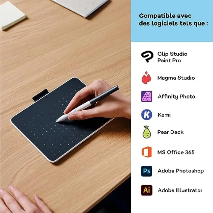 One S kalem tableti, pilsiz EMR kalemi, Bluetooth bağlantısı, Windows, Mac, Chromebook ve Android için – yaratıcı yeni başlayanlar, dijital çizim ve günlük ofis işleri için ideal.