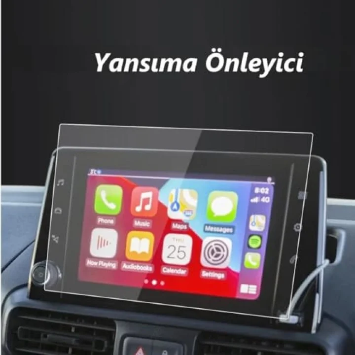 Opel Combo Cargo 8 İnç İle Uyumlu Mat Ekran Koruyucu Multimedya Şeffaf