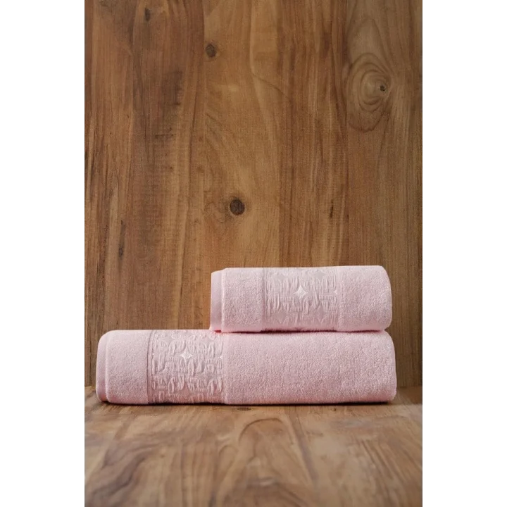 Oppolo 2li Havlu Seti, Pembe 50x90, 70x140