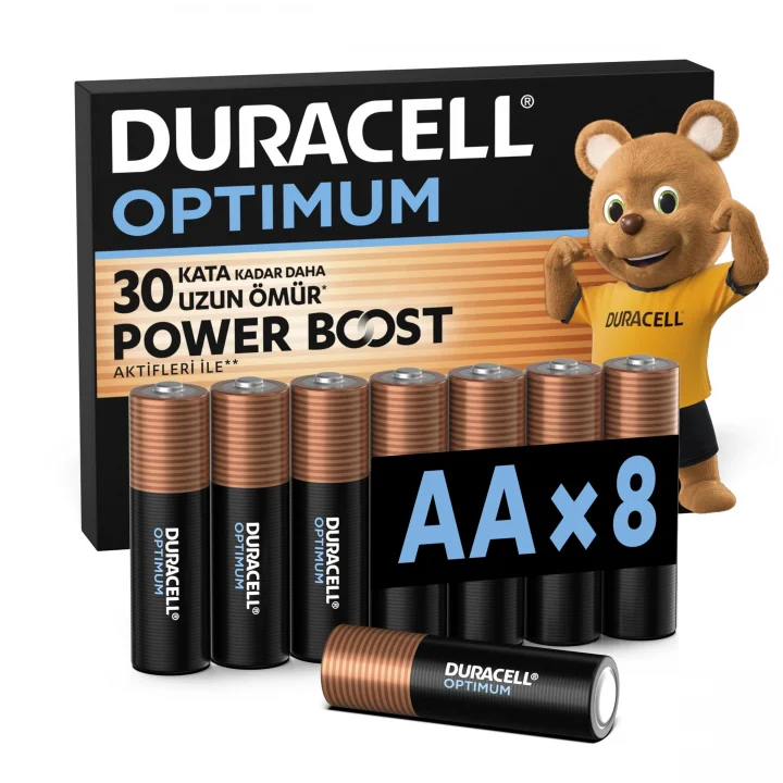 OPTIMUM AA Alkalin Pil (8’li Paket) – 1,5V