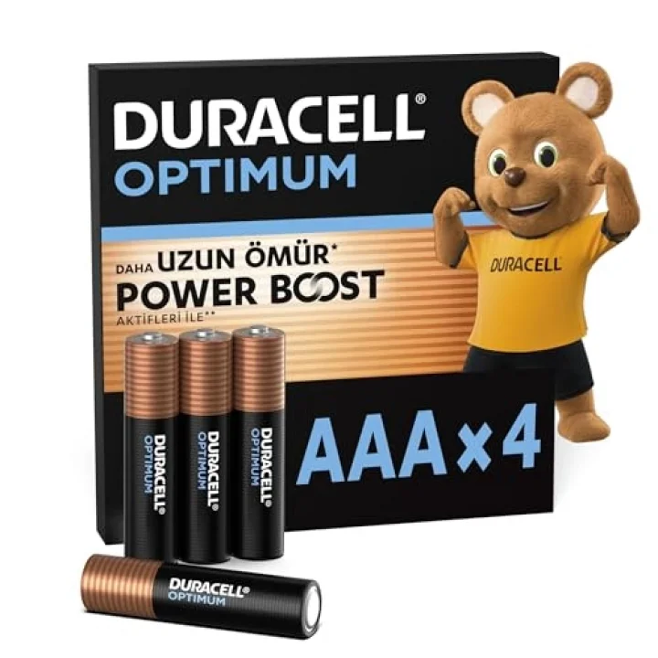 OPTIMUM AAA Alkalin İnce Kalem Pil (4lü Paket) – 1,5V