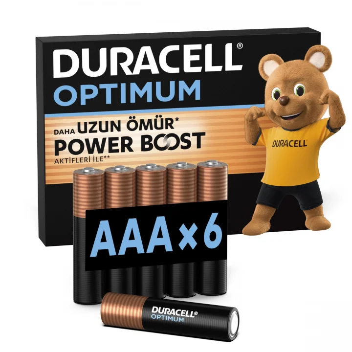 OPTIMUM AAA Alkalin İnce Kalem Pil (6’lı Paket) – 1,5V