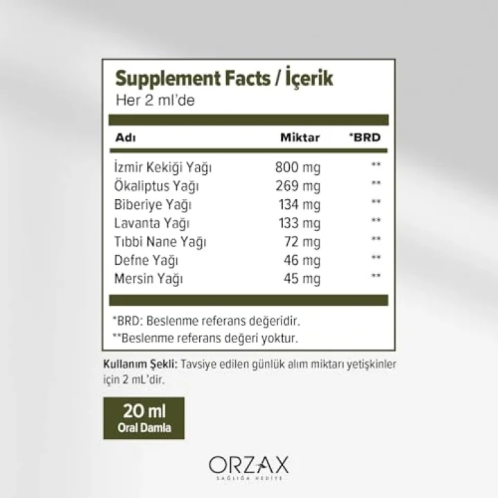 Oregano Oil Damla 20ml