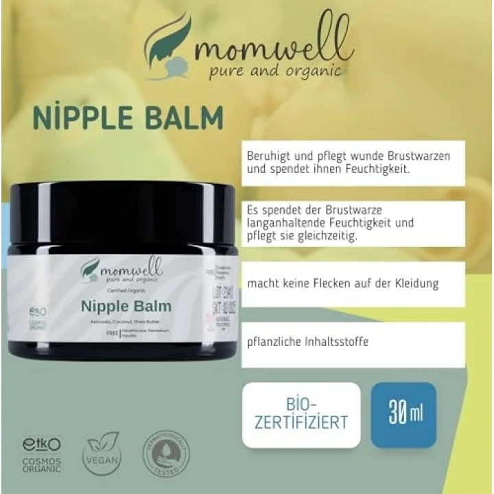 Organik Göğüs Ucu Balmı 30 Ml