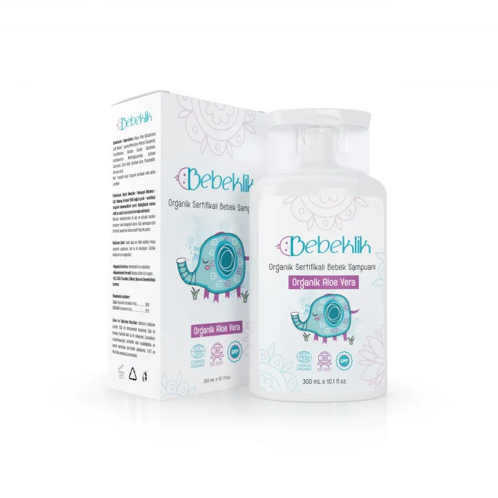 Organik Sertifikalı Aloe Vera Bebek ve Çocuk Şampuanı 300 ml