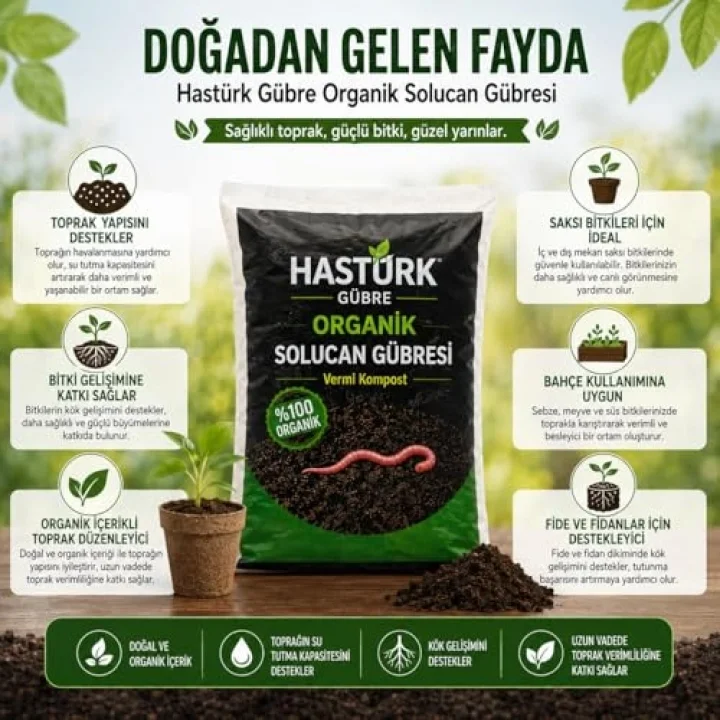 Organik Solucan Gübresi 1 Kg.