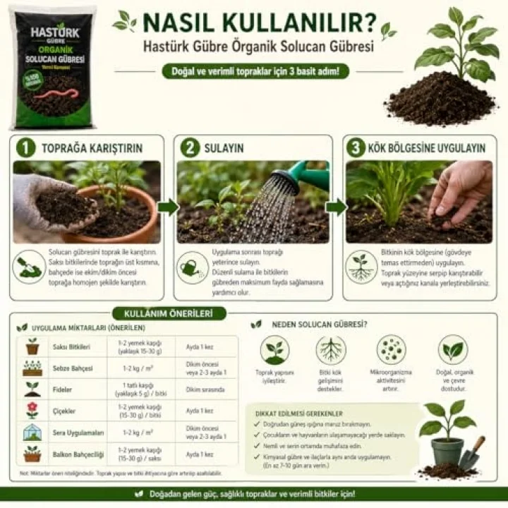 Organik Solucan Gübresi 1 Kg.