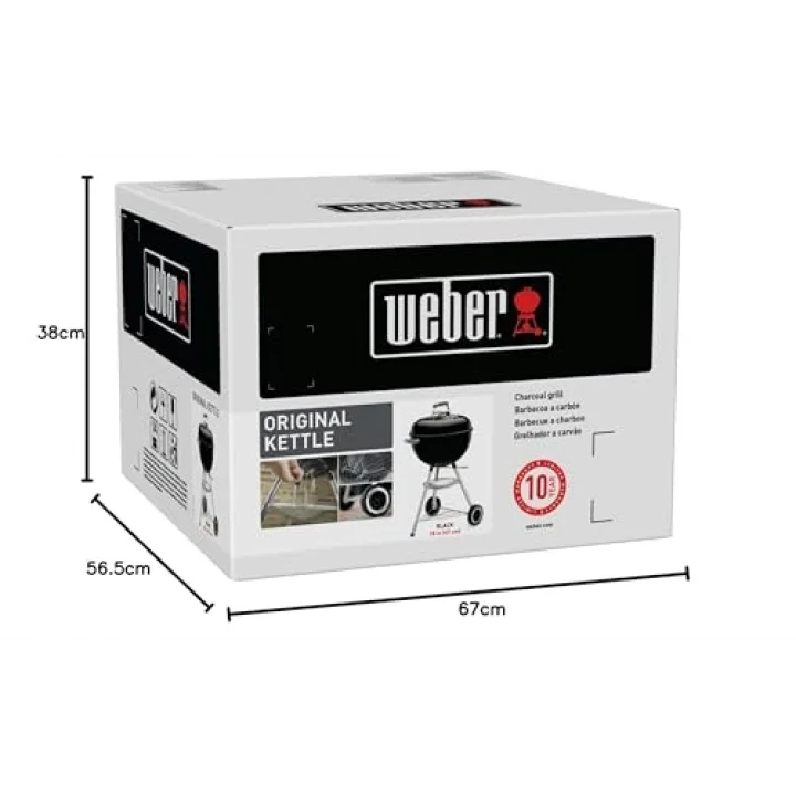Original Kettle E-4710 charcoal barbecue - Chromed steel - Ø 47 cm