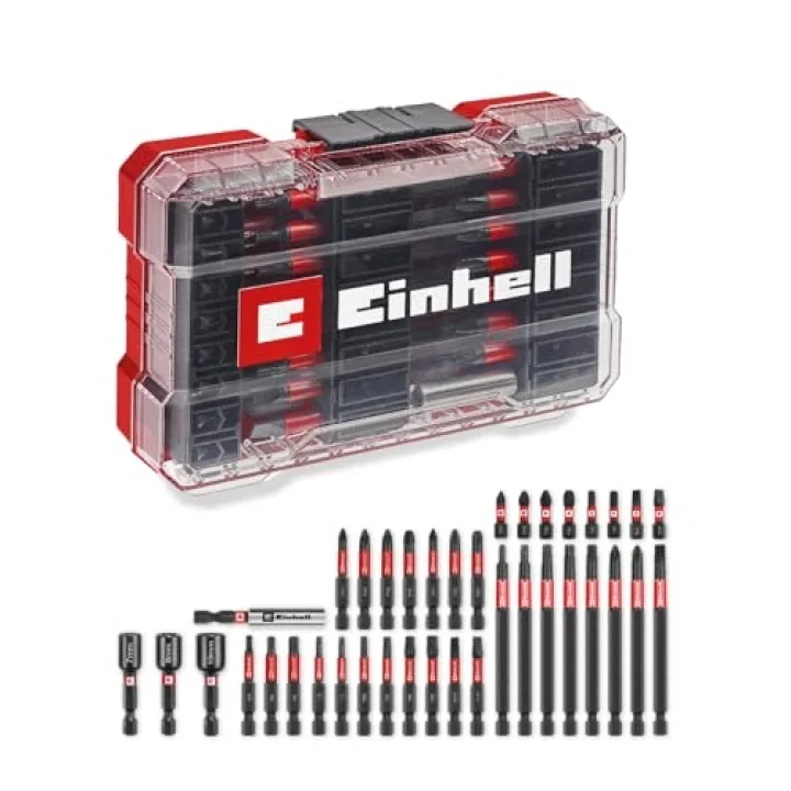 Orijinal Einhell M-CASE 38-Parça Darbeye Dayanıklı Uç Seti (25 mm, 50 mm Ve 90 mm Uçlar, Altıgen Lokmalar, 60 mm Uç Tutucu, Saklama Kutusu Dahil) - 49109250