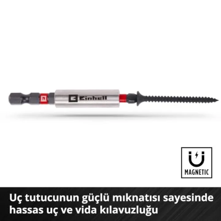 Orijinal Einhell M-CASE 39-Parça Darbeye Dayanıklı Uç Seti (25 mm Uçlar, Metal Matkap Uçları, Çok Amaçlı Matkap Uçları, 60 mm Uç Tutucu, Lokma Anahtar, Havşa Ucu, Saklama Kutusu Dahil) - 49108763