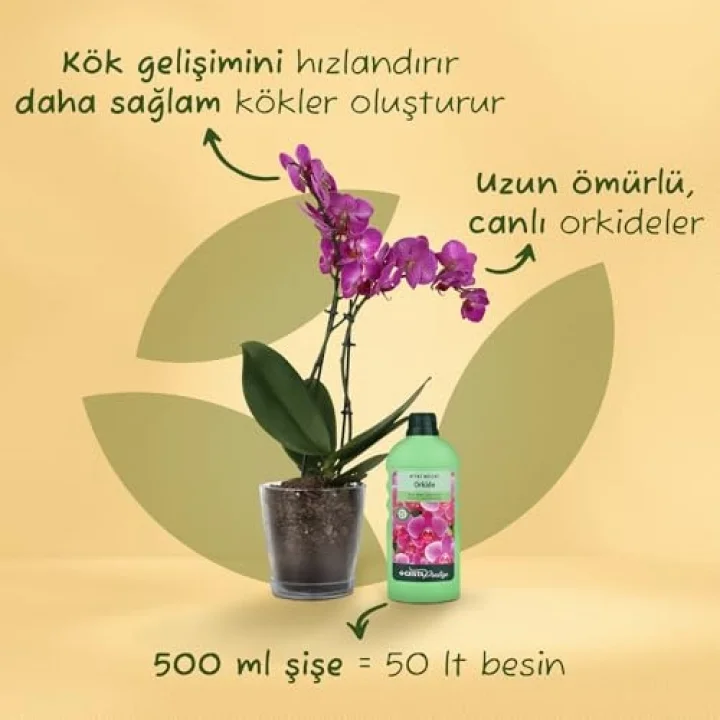 Orkideler İçin Sıvı Bitki Besini 500 ml