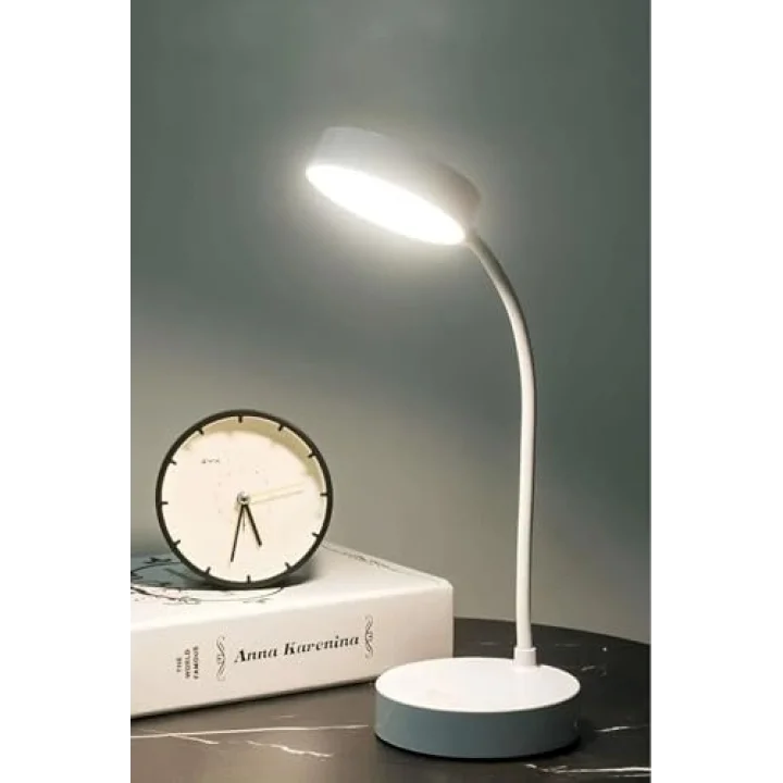 Orret Home Şarjlı Dokunmatik Akrobat Masa Lambası – 12 LEDli Katlanabilir Kitap Okuma ve Çalışma Işığı, Beyaz Işık, Işıldak Modlu Taşınabilir Masa Üstü Lamba-Kitap Okuma Işığı