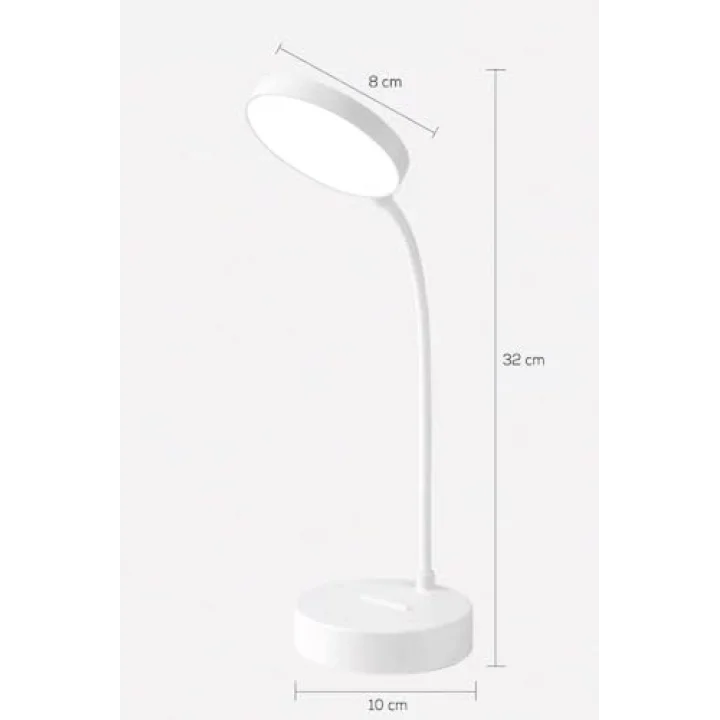 Orret Home Şarjlı Dokunmatik Akrobat Masa Lambası – 12 LEDli Katlanabilir Kitap Okuma ve Çalışma Işığı, Beyaz Işık, Işıldak Modlu Taşınabilir Masa Üstü Lamba-Kitap Okuma Işığı