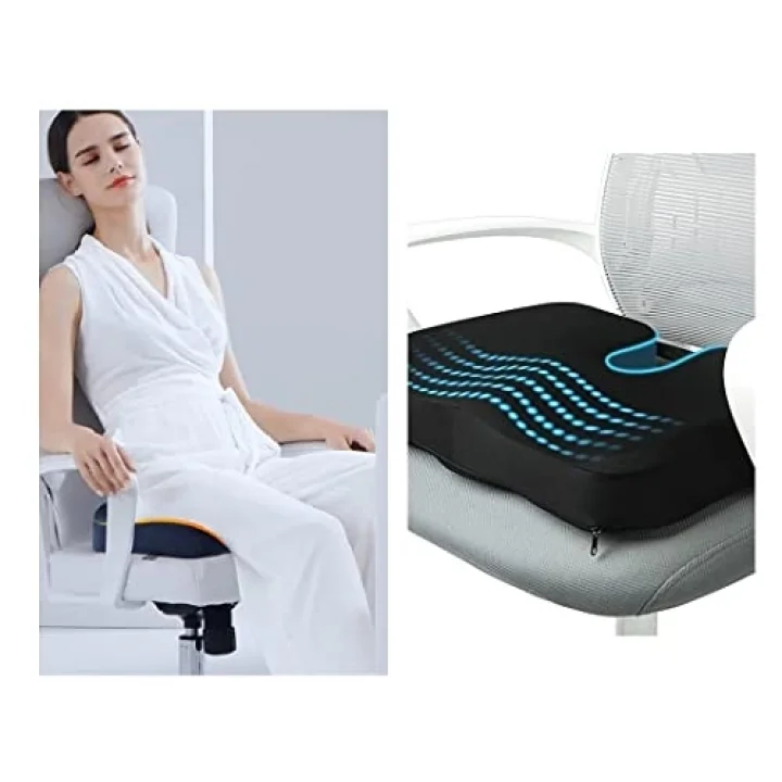 Ortopedik Oturma Minderi Visko Cocix Elastik Minder Basur Hemoroid Minderi Oturma Simidi Yastığı Dik Duruş Minderi