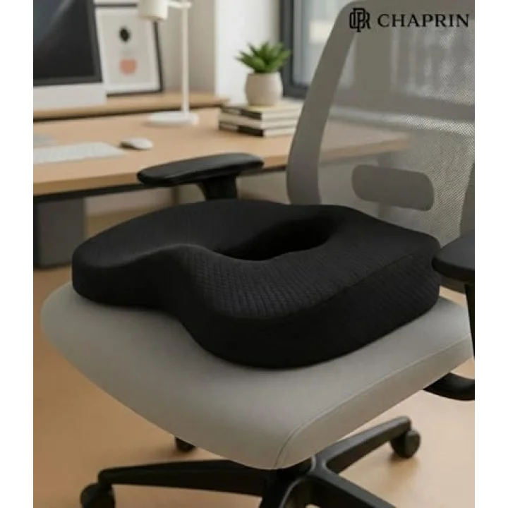 Ortopedik Visco Oturma Minderi – Ergonomik Oturma Simidi | Siyah