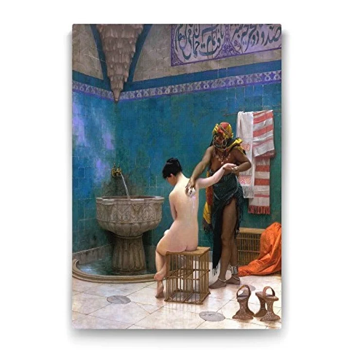 Osmanlıda Hamam Tablosu - 100x140cm