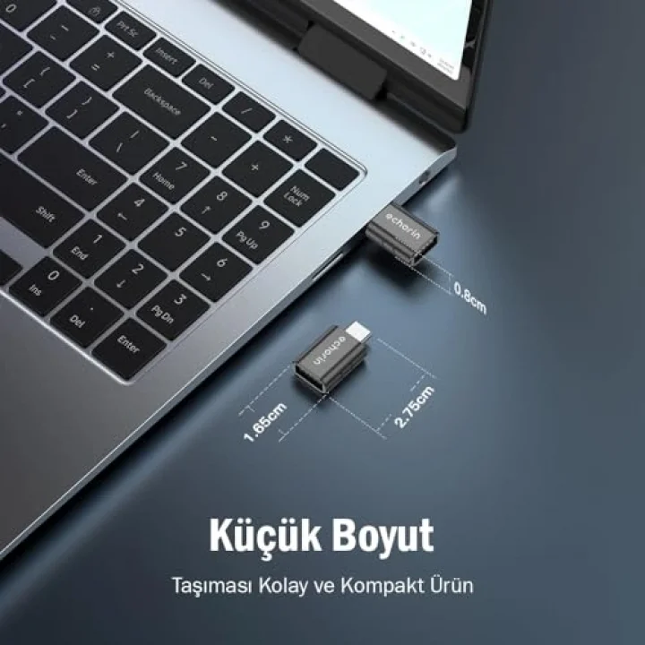 OTG Akıllı Giriş USB 3.0 to Type-C Dönüştürücü Adaptör Çevirici 5Gbps, iPhone 16, Pro, Pro Max, M2, M3, M4 MacBook Pro, Air, iPad Pro ve Galaxy S25, S24, S23 ve Tabletler ile Uyumlu