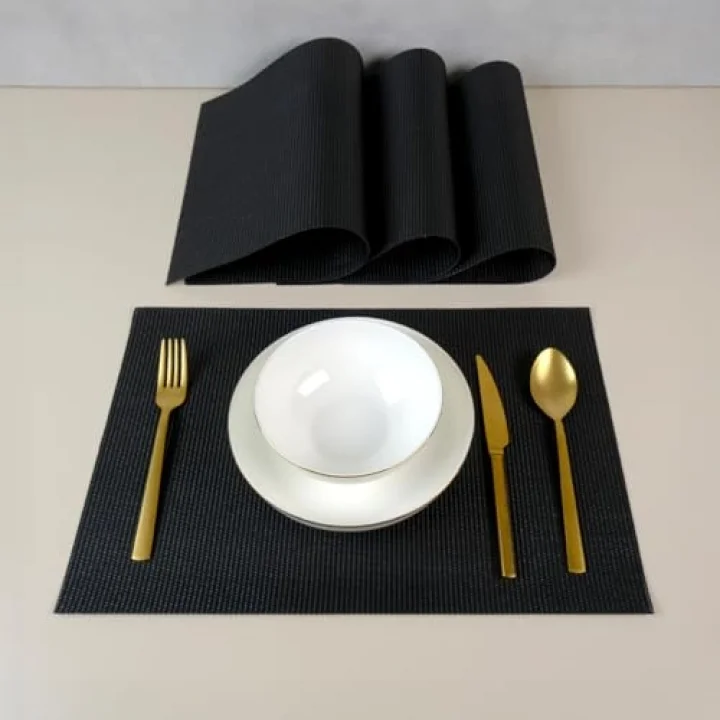 Other Black 4 Parça Amerikan Servis 30x45 cm