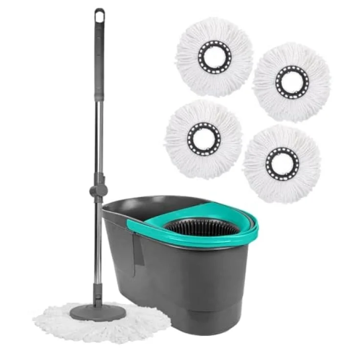 OTOMATİK TEMİZLİK SETİ 4 MİKROFİBER MOP PASPAS