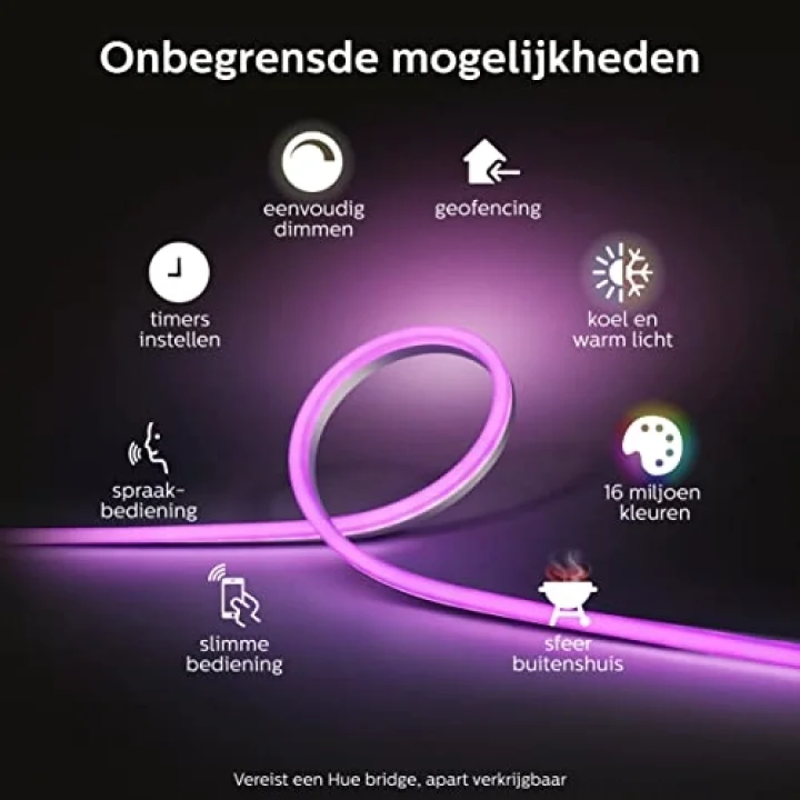 Outdoor Renkli Akıllı Led Şerit, 5 metre aydınlatma - 25.000 Saat Ampul Kullanım Ömrü