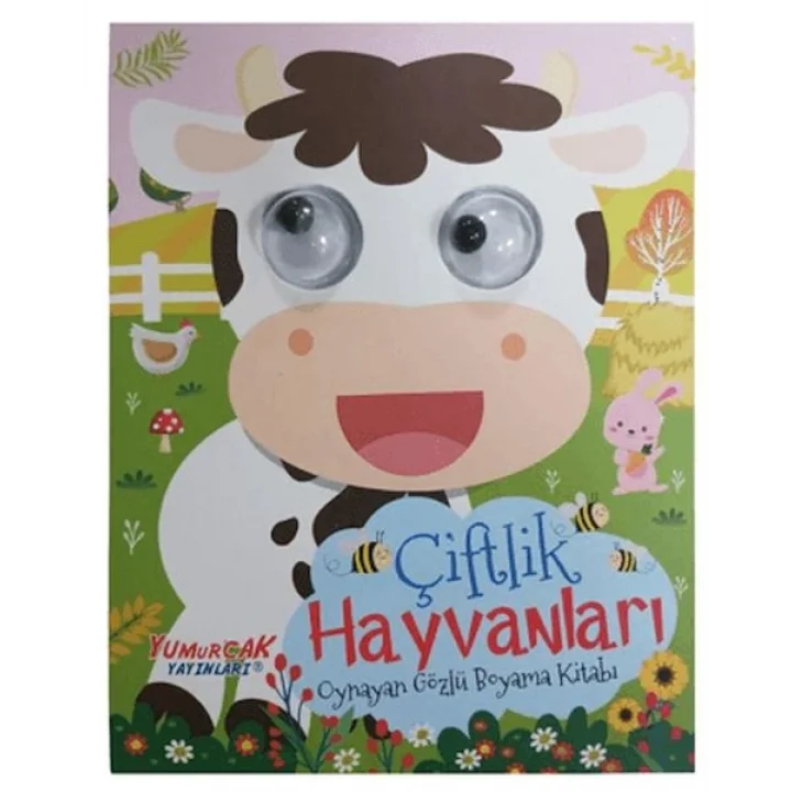 Oynayan Gözlü Boyama Kitabı – Çiftlik Hayvanları