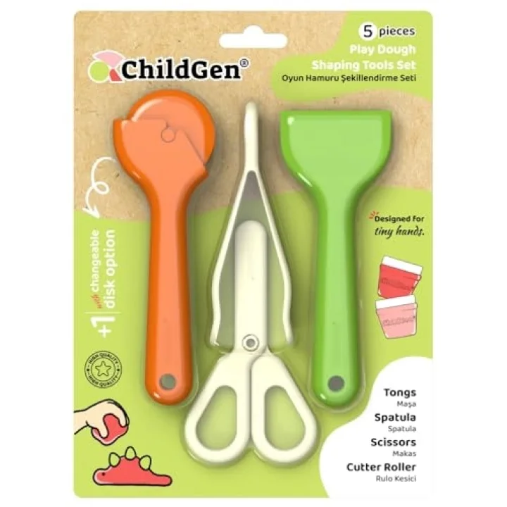 Oyun Hamuru Premium Modelleme Seti (ROLLER, MAKAS, SPATULA, CIMBIZ)