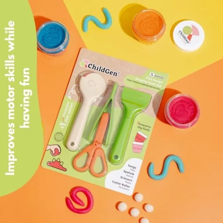 Oyun Hamuru Premium Modelleme Seti (ROLLER, MAKAS, SPATULA, CIMBIZ)