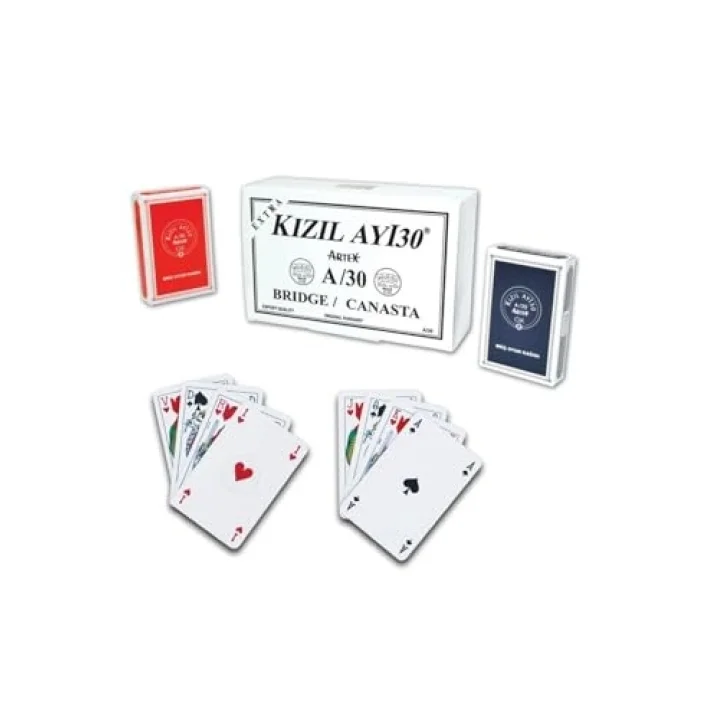 Oyun Kağıdı Kızıl Ay/30, Bridge Canasta Kağıdı