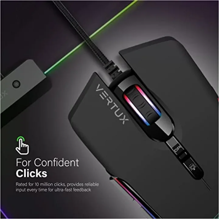 Oyuncu Mouse GameCharged™ Hafif Oyun Özel LED Işıklı 10.000 DPI - ASSAULTER