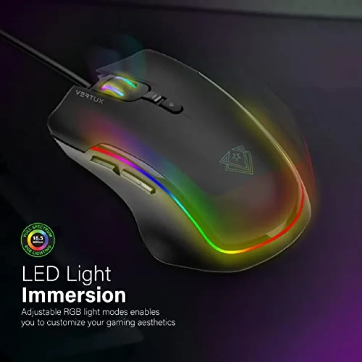 Oyuncu Mouse GameCharged™ Hafif Oyun Özel LED Işıklı 10.000 DPI - ASSAULTER