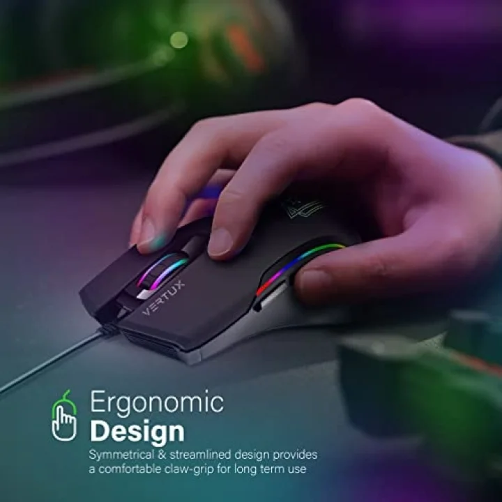 Oyuncu Mouse GameCharged™ Hafif Oyun Özel LED Işıklı 10.000 DPI - ASSAULTER