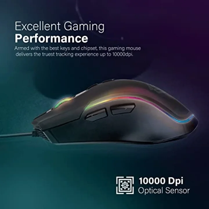 Oyuncu Mouse GameCharged™ Hafif Oyun Özel LED Işıklı 10.000 DPI - ASSAULTER
