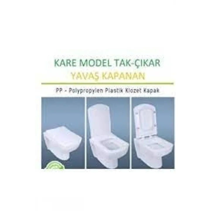 ÖZBEST KARE SOFT YAVAŞ KAPANIR KLOZET KAPAĞI