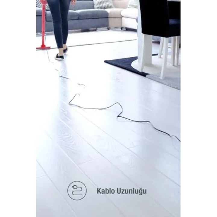 P 1200 Pratic Kırmızı Süpürge