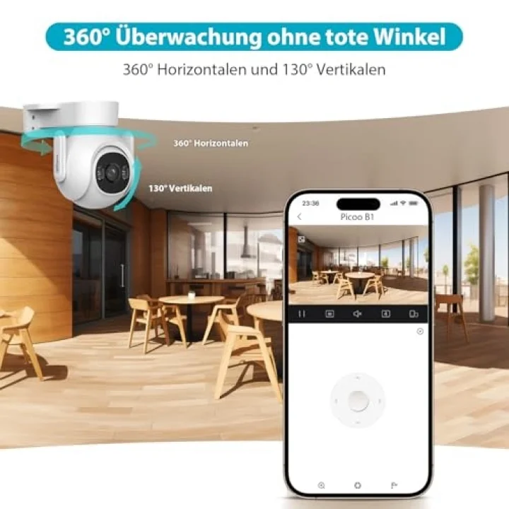 P3B-PV 3MP Dış Mekan Sabit Odaklı Wi-Fi Pan & Tilt Ağ Kamerası