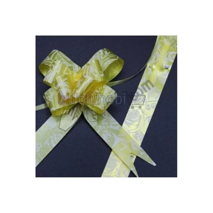 Paket Süsü Pratik Fiyonk 10lu 35 Cm Sarı