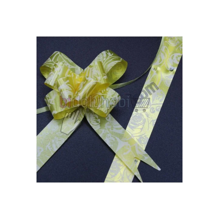 Paket Süsü Pratik Fiyonk 10lu 35 Cm Sarı