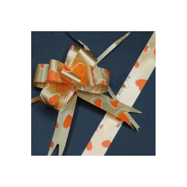 Paket Süsü Pratik Fiyonk 10lu 35 Cm Turuncu