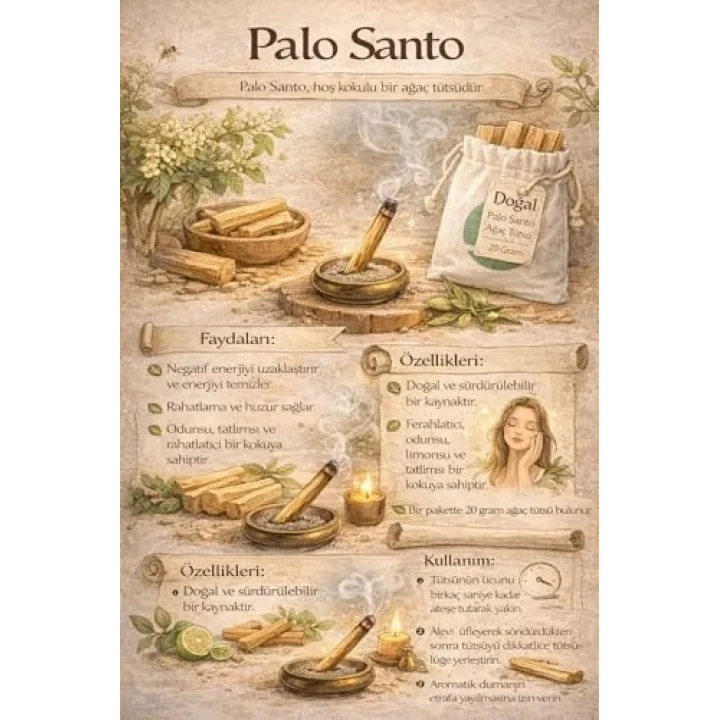 Palo Santo Ağaç Tütsü (20 gr)