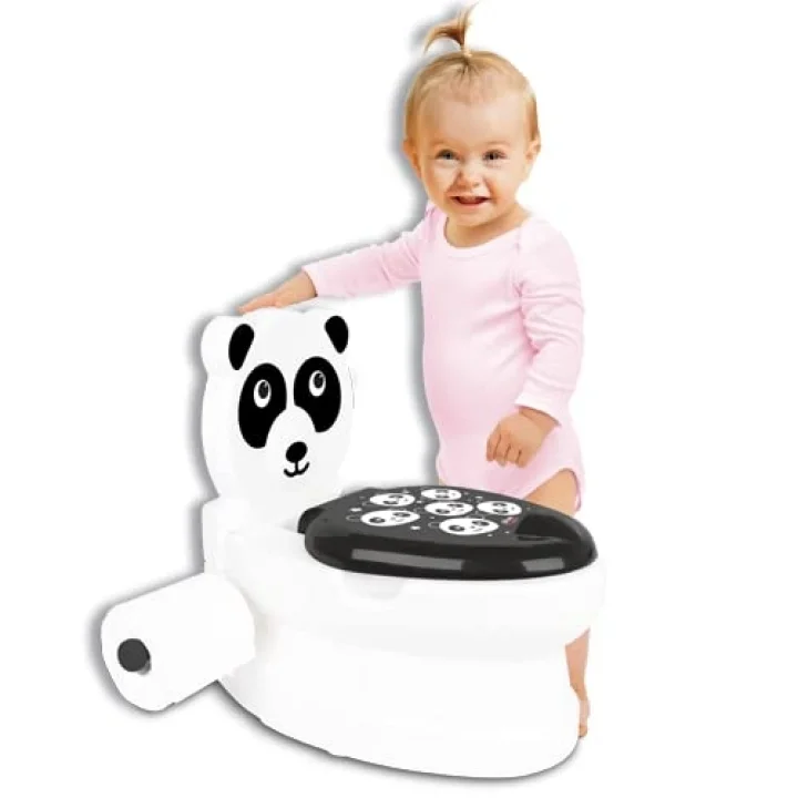 Panda Eğitici Lazımlık Educational Potty Tuvalet Siyah
