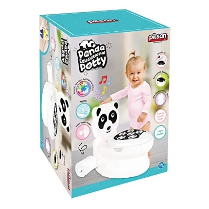 Panda Eğitici Lazımlık Educational Potty Tuvalet Siyah