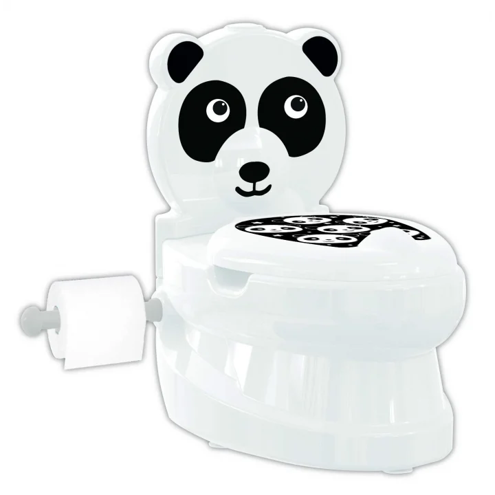 Panda Eğitici Lazımlık Educational Potty Tuvalet Siyah