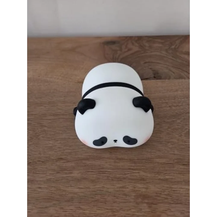 Panda Gece Lamba, LED Yumuşacık Sevimli Lamba, Çocuklar için Gece Lambası, Silikon Panda Işığı, Kısılabilir Kız Bebek Yatak Odası Gece Lambası, Emzirme Kreş Dekoru için Şarj Edilebilir