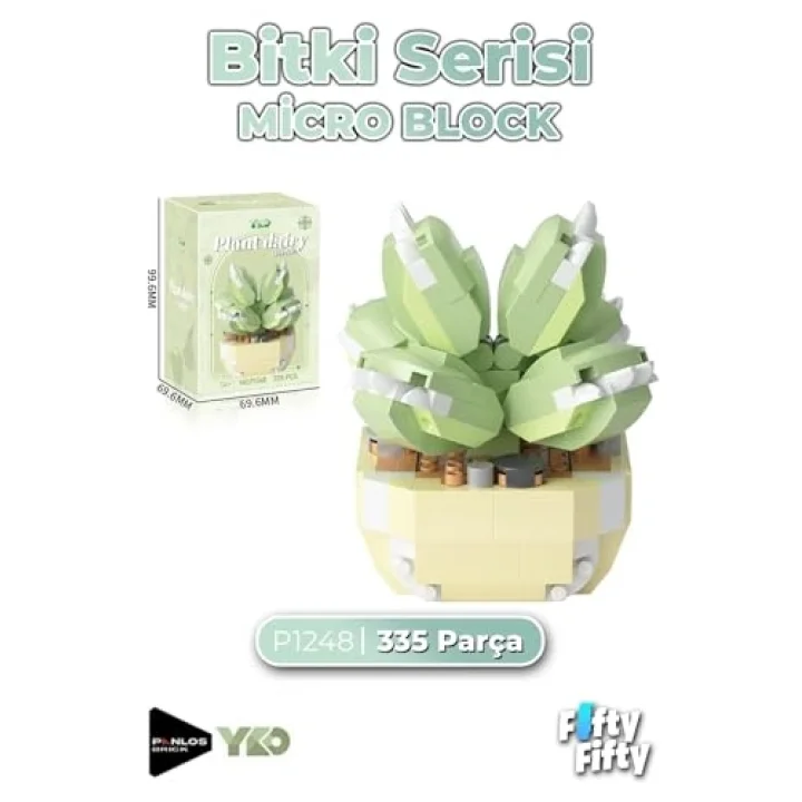 Panlos Micro Block Bitki Serisi 1248 Çiçek Buketi 335 Parça Oyuncak Yapım Seti FFP-1248