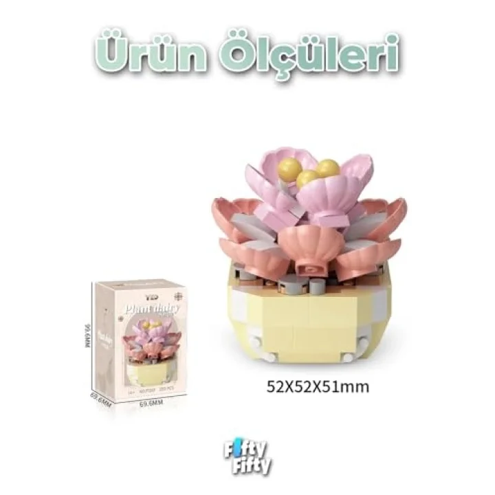 Panlos Micro Block Bitki Serisi 1249 Çiçek Buketi 253 Parça Oyuncak Yapım Seti FFP-1249