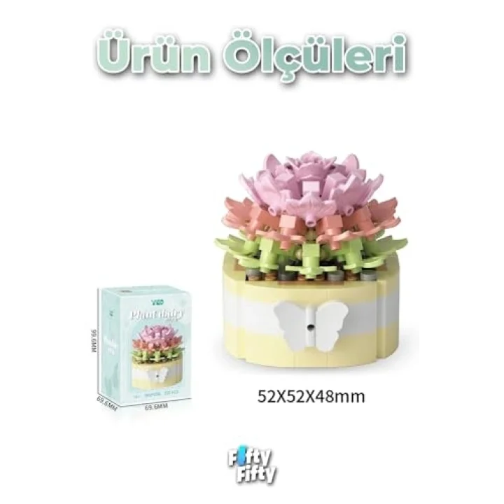 Panlos Micro Block Bitki Serisi 1255 Çiçek Buketi 232 Parça Oyuncak Yapım Seti FFP-1255