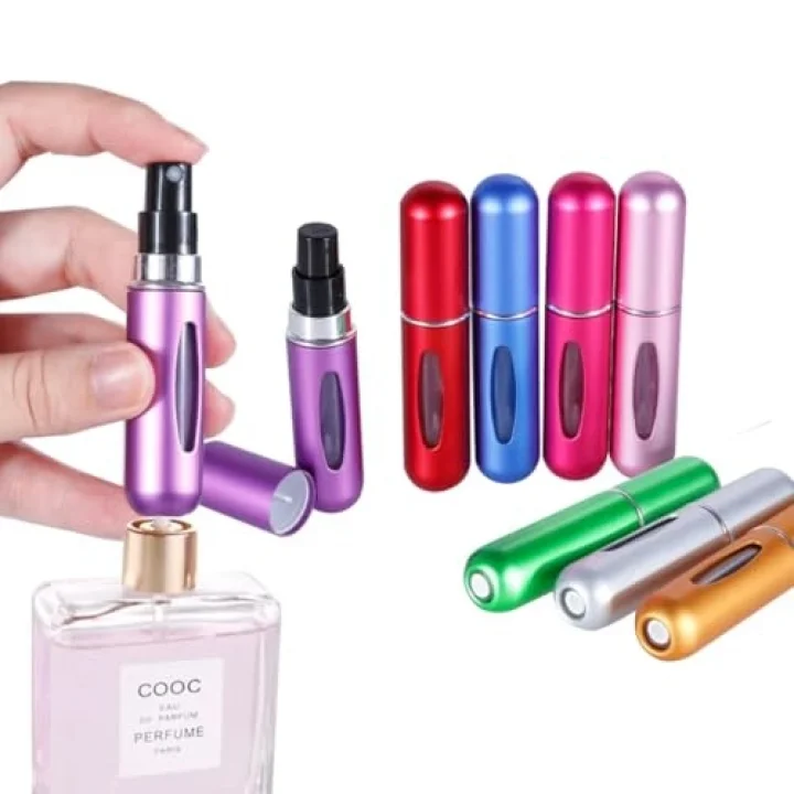 Parcbeny 14515 Pratik Doldurulabilir Mini Cep Parfüm Şişesi, şık ve kompakt tasarımıyla günlük kullanım için ideal bir aksesuardır.(5ML)